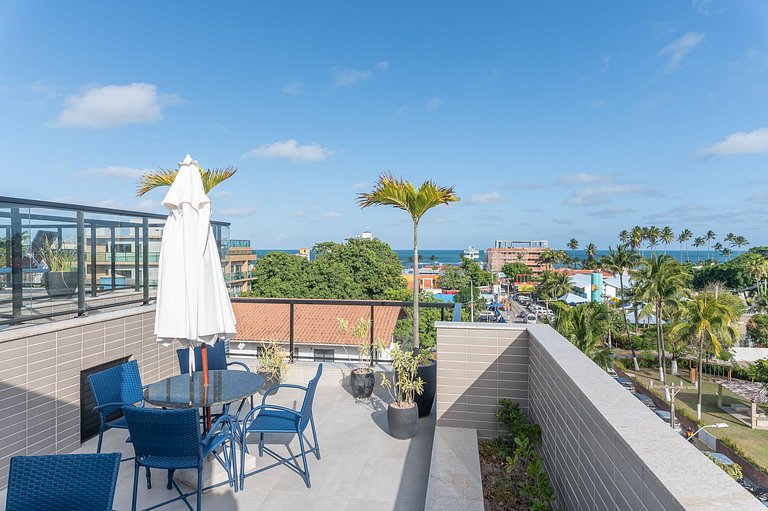 Meu Flat na Praia com Piscina Privativa no Centro