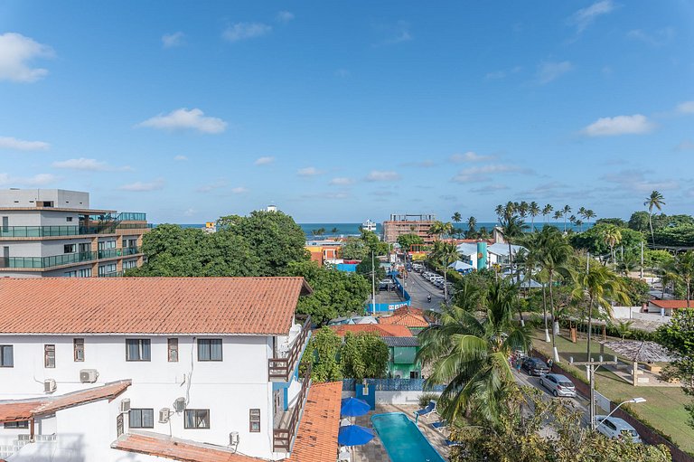 Meu Flat na Praia com Piscina Privativa no Centro